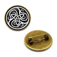 Значок Трискель, d.27мм, цвет бронз. ZNA025
