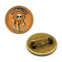 Значок Death Catcher, d.27мм, цвет бронз. ZNA119