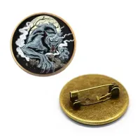 Значок Оборотень, d.27мм, цвет бронз. ZNA130