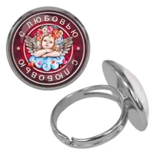Безразмерное кольцо С любовью KLF-0154