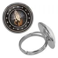 Безразмерное кольцо Молитва KLF-0170