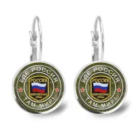 Серьги Где Россия, там мир SEAP-0238