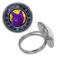 Безразмерное кольцо Лунный кот KLF-0191