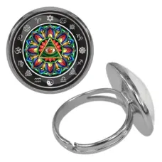 Безразмерное кольцо Всевидящее око KLF-0263