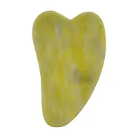 Массажер-скребок Гуаша, нефрит, 6,5х4см MJCH049