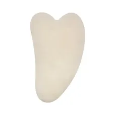 Массажер-скребок Гуаша, белый нефрит, 7х4см MJCH054