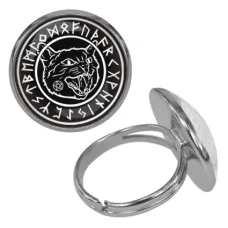 Безразмерное кольцо Чёрный кот KLF-A015