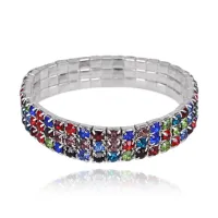 Браслет со стразами, 1 см BS534