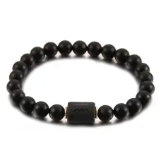 Браслет Знак Зодиака из шунгита Водолей BJBS-319-11