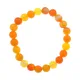 Браслет из полосатого оранжевого агата, 8мм BJBS-322