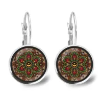 Серьги Мандала Звезда и полумесяц SEAP-0284