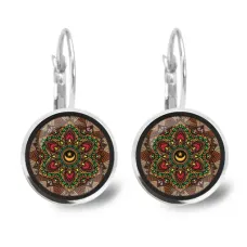 Серьги Мандала Звезда и полумесяц SEAP-0284