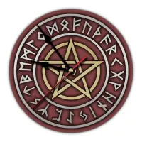 Часы настенные Пентаграмма 20см, пластик MCH052