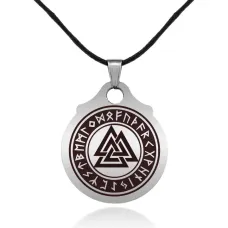 Амулет Валькнут, мед.сталь XA014