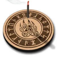 Подставка для благовоний Печать Велеса, бук XP008