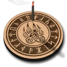Подставка для благовоний Печать Велеса, бук XP008