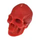 Свеча Череп БОЛЬШОЙ, 7,5х5х8см, цвет красный SVH048-02