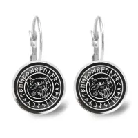 Серьги Черный кот SEAP-A015