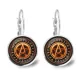 Серьги Огненная пентаграмма SEAP-A017