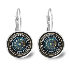 Серьги Астрологическая мандала SEAP-A020