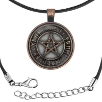 Кулон-амулет со шнурком Пентаграмма ALK801