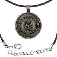 Кулон-амулет со шнурком Волчья лапа ALK802