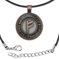 Кулон-амулет со шнурком Феху ALK819