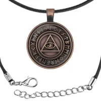 Кулон-амулет со шнурком Всевидящее Око ALK822