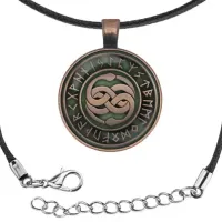 Кулон-амулет со шнурком Уроборос ALK824