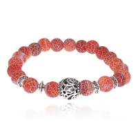 Браслет Ночное небо с нат.камнем Африканский агат 8мм BSH-13-01