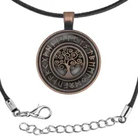 Кулон-амулет со шнурком Дерево жизни ALK828