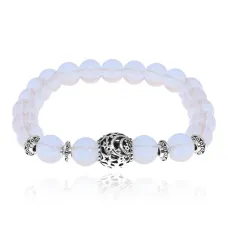 Браслет Ночное небо с синт.камнем Лунный камень 8мм BSH-13-06