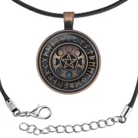 Кулон-амулет со шнурком Фазы Луны ALK832