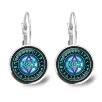 Серьги Уникурсальная гексаграмма SEAP-A024