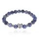 Браслет Сердце с нат.камнем Содалит 8мм BSH-13-11