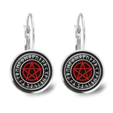 Серьги Пентаграмма SEAP-A028