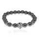 Браслет Ночное небо с синт.камнем Гематит (не магнит.) 8мм BSHE-13-02