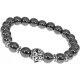 Браслет Ночное небо с синт.камнем Гематит (не магнит.) 8мм BSHE-13-02