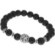 Браслет Ночное небо с нат.камнем Лава 8мм BSHE-13-05