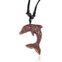 Амулет Дельфин на шнурке, 4,5х6см AP066