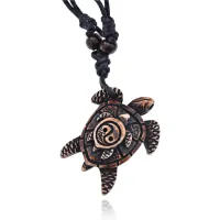 Амулет Две черепахи на шнурке, 4х3см AP067