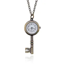 Часы - кулон с цепочкой Ключ, 5,5х2см WA109