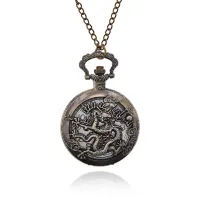 Открывающиеся часы - кулон с цепочкой Восточный гороскоп, Дракон WA113-07