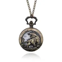 Открывающиеся часы - кулон с цепочкой Восточный гороскоп, Тигр WA113-12