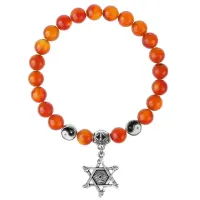 Браслет Глаз (от сглаза и порчи), Сердолик 8мм BSP1-01-3002