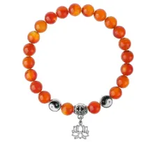 Браслет Лотос (гармония и развитие), Сердолик 8мм BSP1-01-3005