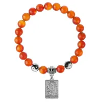 Браслет Таро - Луна, Сердолик 8мм BSP1-01-3023