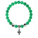 Браслет Крест (мудрость, гармония, процветание), Нефрит 8мм BSP1-02-3004