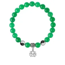 Браслет Лотос (гармония и развитие), Нефрит 8мм BSP1-02-3005