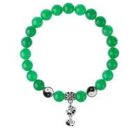 Браслет Кошка (гармония, покой, уют), Нефрит 8мм BSP1-02-3010